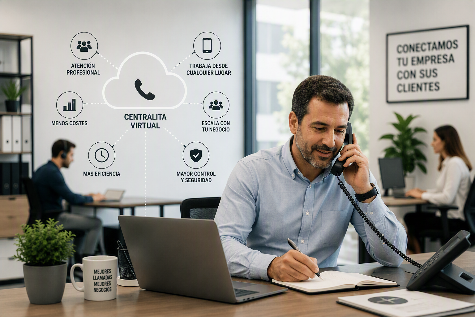 Centralita virtual: cómo mejorar la atención al cliente y reducir costes sin cambiar la forma de trabajar